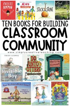 the ten books for building classroom community that are great for children to read and learn