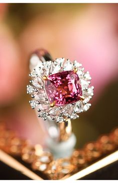 *Condition: Brand new *Center Stone: Natural Pink Peach Spinel, Cushion Cut, approx 1.03ct, 5.7 x 5.3mm *Side stones: Natural White Sapphire Pear Cut Natural White Diamond, approx 0.08ct total (VS1 clarity and F color) *Metal Purity: Can be select Each piece is made-to-order with care and special attention to detail. all items are made with conflict-free diamonds and gems. Size: made to order The item will be gift wrapped and shipped. ------------------------------------------------------------- Elegant Gia Certified Pink Sapphire Diamond Ring, Gia Certified White Gold Pink Sapphire Jewelry, Luxury Pink Halo Ring For Wedding, Elegant Gia Certified Pink Sapphire Jewelry, Luxury Pink Sapphire Wedding Jewelry, Luxury Pink Sapphire Jewelry For Weddings, Elegant Pink Cluster Ring With Brilliant Cut, Elegant Pink Sapphire Jewelry With Brilliant Cut, Elegant Round Pink Sapphire Cluster Ring