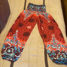 Comfortable Elephant Pants/Harem Pants. They Are Very Comfortable, Machine Washable, And On Trend. Elastic Waistband For Maximum Comfort. I Own About 5 Pairs Myself. Never Worn. Let Me Know If Ya Have Any Other Questions! I Will Provide Discounts For Multiple Items Purchased/Bundled. Thrift Ideas, Elephant Pants, Pants Color, School Year, Lady In Red, Red Blue, Harem Pants, Boho Chic, Pant Jumpsuit