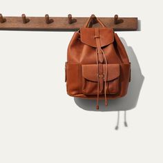 Rainier Leather Backpack in Tan by Will Leather Goods Travel Leather Backpack With Vegetable Tanned Leather, Travel Leather Backpack With Vegetable-tanned Leather, Travel Backpack With Vegetable Tanned Leather And Leather Lining, Daily Backpack With Leather Backing In Vegetable Tanned Leather, Classic Everyday Backpack With Waxed Finish, Everyday Backpack In Vegetable Tanned Leather, Everyday Leather Backpack With Waxed Finish, Everyday Backpack With Leather Lining And Vegetable Tanned Leather, Waxed Finish Satchel Backpack For Everyday