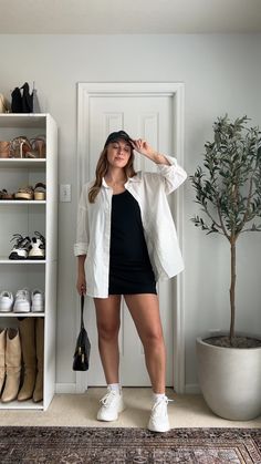 Women's Tennis Dress, Workout Golf … curated on LTK Tennis Dress Outfit With Jacket, Casual Summer Outfits Tennis Shoes, Athletic Dress Outfit Spring, Styling Active Dress, Tennis Dress Outfit Fashion Casual, Align Dress Outfit, Athletic Travel Outfit, Tennis Date Outfit, Active Wear Dress Outfit