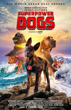 the movie poster for super power dogs