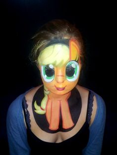 Applejack Makeup, Preppy People, Professional Face Paint, Funny Makeup, Apple Jack, Face Paints, Makeup Humor