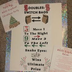 a poster with instructions on how to make a christmas tree ornament for the switch bag