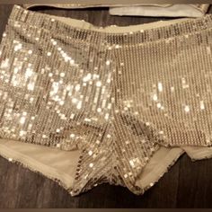 Sequin Gold Short Shorts. I Paired It With This Indian Bridal Top, Which Is Sold Separately. Nwot Gold Stretch Shorts For Night Out, Gold High Waist Party Shorts, Gold High Waist Shorts For Party, Gold Bottoms For Night Out, Gold Bottoms For Summer Night Out, Gold Bottoms For Night Out In Summer, Gold Stretch Short Bottoms, Gold Shorts For Summer Night Out, Gold Party Shorts For Spring