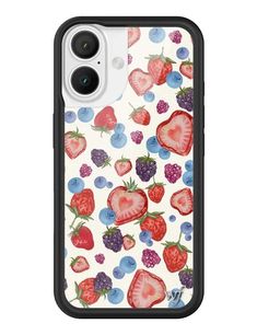 Popular Aesthetic, Custom Signature, Wildflower Cases, Fruit Tart, Aesthetic Cute, Spring Fling, Black Rubber, Pharmacy Gifts, Blueberries