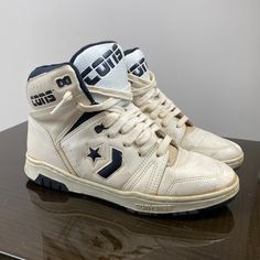 Rare Vintage 80s 90s Cons Converse Mid Basketball Sneakers Shoes 8.5 Korea Made In Korea, Still Wearable Great Condition This Item Is In Preowned Condition, Please Review The Photos For More Info Converse Basketball Shoes, Converse Vintage, 80s Photos, 80s Men, Vintage Converse, Vintage Sneakers, White Converse, Basketball Sneakers, Converse Sneakers