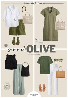 Summer Outfits for Women Over 50, How To Wear Olive Clothes Olive Trouser Outfit Women, Cool Summer Outfits Women, Olive Outfits For Women, Olive Clothes, What To Wear In Summer, Fireplace Chimney, Autumn Capsule Wardrobe, Outfits For Women Over 50, Olive Clothing