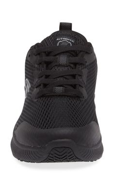 An engineered mesh upper paired with memory foam cushioning makes this everyday sneaker a go-to favorite. Synthetic upper and lining/rubber sole Imported Black Breathable Mid-top Running Shoes, Lightweight Non-slip Black Sneakers, Black Breathable Fabric Slip-on Sneakers For Running, Black Non-slip Running Shoes In Breathable Fabric, Black Running Shoes With Cushioned Footbed, Medium Fit, Nordstrom Store, Womens Sneakers, Memory Foam, Nordstrom