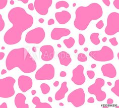 pink and white animal print pattern with spots on the bottom, seamless background for wallpaper or fabric