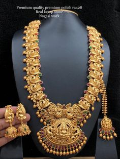 80grams Gold Haram Designs, 80 Grams Gold Haram Designs, Neckless Gold Jewelry, 40grams Gold Haram, Indian Gold Necklace Designs, Wedding Jewelry Sets Bridal Jewellery, Long Haram, Gold Temple Jewellery