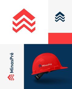 the logo for mindspace is shown in three different colors and styles, including red