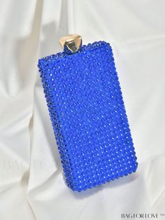 BagForLove - Blue Rhinestone Mini Box Bag: Elegant and Versatile Bridal Purse for Weddings, Proms, and Parties Product Description Color Royal Blue Details Rhinestone Magnetic No Strap Type Chain Bag Size Mini Style Minimalist Pattern Type Plain Type Box Bag Closure Type Kiss Lock Material Plastic Care Instructions Do not wash Size Chart INCH CM Bag Height Bag Length Bag Width Handle Height Strap Length 6.9 inch 3.5 inch 1.4 inch 6.9 inch 47.2 inch Bag Height Bag Length Bag Width Handle Height S Blue Rhinestone Clutch For Party, Glamorous Blue Evening Bag For Gift, Blue Rhinestone Evening Bag For Party, Blue Rhinestone Evening Bag For Weddings, Blue Glamorous Bags For Gifts, Blue Rhinestone Clutch For Events, Blue Rhinestone Clutch For Evening, Glamorous Blue Bags For Gifts, Blue Evening Clutch With Rhinestones