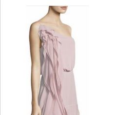 Bcbg “Joyce” Gown. Tag Says Lavender, Looks Blush To Me. One Shoulder Look. Nice For Wedding Or Semi Formal Event Perfect Wedding Guest Dress, Lavender Gown, Rose Gown, Lavender Mist, Bcbg Dress, Ruffle Gown, Bcbg Max Azria, Max Azria, Maid Dress