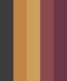 the color palette is brown, yellow and red