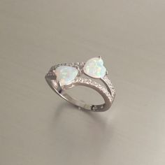 M_590e73252fd0b7763408fc74 White Heart-shaped Cubic Zirconia Diamond Ring, White Cubic Zirconia Heart-shaped Diamond Ring, Cubic Zirconia Opal Ring With Accent Stones For Promise, Opal Ring With Cubic Zirconia Accent Stones For Promise, Opal And Cubic Zirconia Promise Ring With Accent Stones, White Cubic Zirconia Birthstone Promise Ring, Heart-shaped Cubic Zirconia Crystal Ring For Anniversary, White Cubic Zirconia Heart Ring, Stamped 925 Double Heart Wedding Jewelry