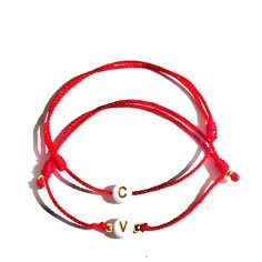 ✭ This adorable red string bracelet is perfect for women, kids, and babies! It features a personalized initial letter and optional gold-filled or sterling silver accent balls for a touch of sparkle. The bracelet adjusts easily with two sliding knots, making it super comfortable to wear. Plus, it's waterproof, so you can keep it on while bathing or swimming. Enjoy free shipping within the USA, and it's ready to ship today, making it a great gift or treat for yourself! ♡ 𝗕𝗹𝗲𝘀𝘀𝗶𝗻𝗴 𝗰𝗮𝗿𝗱 Red Personalized Friendship Bracelets, Personalized Red Friendship Bracelets For Everyday, Personalized Red Friendship Bracelets, Everyday Personalized Red Friendship Bracelets, Adjustable Red Friendship Bracelets With Letter Beads, Red Resizable Friendship Bracelets For Everyday, Personalized Adjustable Red Name Bracelet, Personalized Red Adjustable Name Bracelet, Personalized Red Name Bracelet With Letter Beads