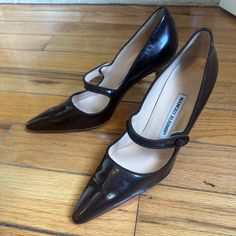 Stunning Mary Jane Pumps From Manolo Blahnik- Perfect But Too Small For Me! Never Worn Manolo Blahnik Mary Jane, Manolo Blahnik Pumps, Blahnik Shoes, Manolo Blahnik Shoes, Espresso Brown, Mary Jane Pumps, Dream Shoes, Manolo Blahnik, Mary Janes