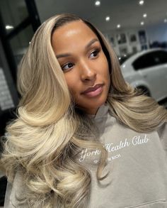 Savannah James, Hair Colorful, Cute Hair Colors, Curly Wedding Hair, Protective Hairstyles Braids, Big Chop, Hair Laid, Long Blonde, February 11