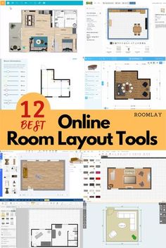 the top ten best online room layout tools for interior design and decorating projects, including floor plans