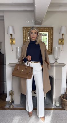 Classy Business Outfits, Mode Tips, Stylish Outfits For Women Over 50, Classic Style Outfits, Chique Outfits, Old Money Outfits, Business Casual Outfits For Work, Mode Casual