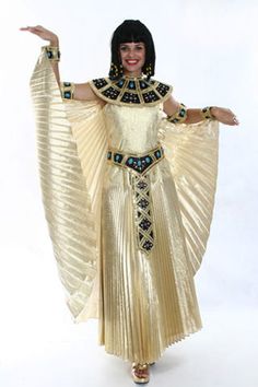 Egyptian Queen Costume, Egyptian Goddess Costume, Space Woman, Cleopatra Halloween Costume, Skirt Cape, Egyptian Clothing, Girl Group Costumes, Queen Cleopatra