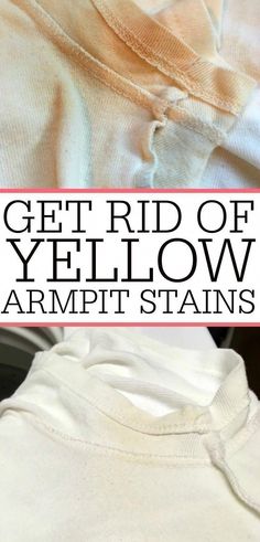 Dealing with yellow armpit stains? Check out this easy way to remove armpit stains. Never deal with yellow armpit stains again with this simple tip! Remove Armpit Stains, Armpit Stains, Clean Baking Pans, Deep Cleaning Hacks, Cleaning Painted Walls, Glass Cooktop, Start Cleaning, Deep Cleaning Tips, Clean Dishwasher