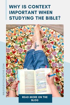 a person reading a book with the title why is content important when studying the bible?