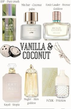 Coconut Perfume, Vanilla Coconut