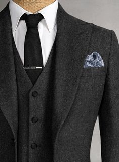 A suit that emulates the versatility and style of Tommy Shelby from Peaky Blinders, will exceed your expectations in every possible situation.  Our Thomas Shelby Peaky Blinders Charcoal Tweed Suit will never let a moment go dull with the interesting herringbone pattern that permeates a rich fashion sense into it and a neutral hue that will keep things sophisticated. From corporate meetings to wedding vows, its stunning design keeps you unforgettable. 
 
 Look your best at any formal or semi-for Tom Shelby, Thomas Shelby Peaky Blinders, Grey Tweed Suit, Peaky Blinders Suit, Zegna Suit, Tailor Made Suits, Charcoal Gray Suit, Herringbone Suit, Rich Fashion