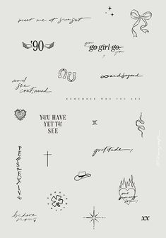 the back side of a sheet of paper with writing on it and various symbols in black ink