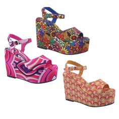 Nu Shuz Key West Multicolor Floral Print Ankle Strap Ultra Platform Wedge Sandal A Fashion-Forward Pair Of 60s 70s Hippie Bohemian Vibe Sandals Is The Perfect Touch Of Dramatic Boho Chic For Spring Summer Features: Brand: Nu Shuz Key West Style: Flower Power Color: Multi Bright Floral Heeled Wedge 4” 1.75” Platform Secure Ankle Strap Styling Adjustable Buckle Round Peep Toe Chunky Platform Wedge Cushioned Footbed True To Size Nu Shuz Key West Groovy Floral Print Ultra Platform Wedge Sandal Spring Multicolor Heels, Retro Platform Wedge Sandals With Round Toe, Multicolor Open Toe Wedge Sandals For Spring, Trendy Multicolor Platform Wedge Sandals, Retro Round Toe Platform Wedge Sandals, Spring Multicolor Open Toe Wedge Sandals, Multicolor Wedge Heel Sandals For Spring, Bold Platform Wedge Sandals For Summer, Bold Summer Platform Wedge Sandals