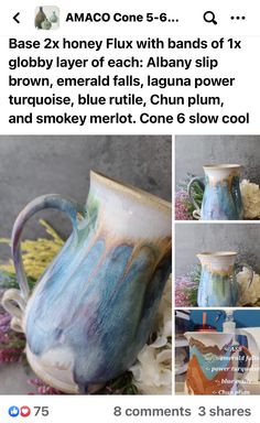 an image of a blue and white vase with words below it that read,'8 comments about how to use the same pottery