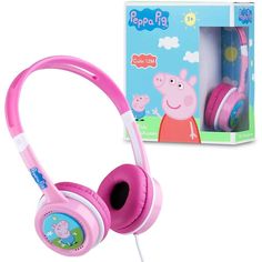 Peppa Pig Kids Headphones Pink over Ear Wired Childrens Headphones Headphones Peppa Pig £11.49 Peppa Pig Gifts, George Kids, Headphones Pink, Stocking Fillers For Kids, Cute Christmas Stockings, Latest Technology Gadgets