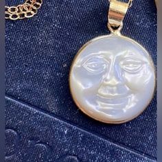 “Man In The Moon Face” White Carved Shell Full Moon Celestial Bohemian Hippie Astronomy Astrology Cosmos Night Sky Gold Necklace. Fabulous White Carved Shell Man In The Moon Face! Full Moon With A Smile And Chubby Cheeks! On A Gold Cable Chain. New. *Also Available In Tan/Beige Shell! Measurements: Pendant Length: 1.2” Pendant Width: 0.8” Chain Length: 18” If You Want It, Don’t Let It Get Away Send Me An Offer! I Love To Do Bundle Order Discounts! White Sun And Moon Design Round Necklace, White Round Necklace With Sun And Moon Design, White Moon Phase Necklace, White Sun And Moon Design Necklace, Bohemian White Moon Necklace, Man In The Moon Face, Astronomy Necklace, Wedding Earrings Studs, Jade Bead Necklace