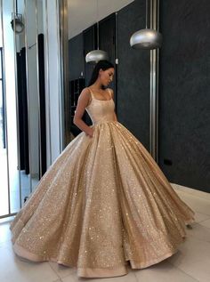 Gold Sweet 16 Dress, Gold Sweet 16 Dresses, Gold Ball Gown, Gold Sweet 16, Quinceanera Dresses Gold, Sweet 16 Dress, Prom Dresses With Pockets, 16 Dress, Prom Ball Gown