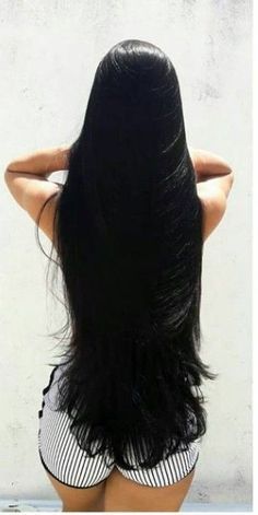 Long Shiny Hair, Long Silky Hair, Really Long Hair, Haircuts For Long Hair, Long Hair Girl, Beautiful Long Hair, Silky Hair