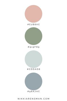 the different shades of paint on a white background