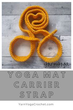 the yoga mat carrier strap is made from yarn