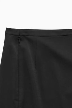 ASYMMETRIC CUTOUT SKIRT - BLACK - COS Cutout Skirt, Skirt Black, Asymmetric Hem, Innovation Design, Wardrobe Essentials, Contemporary Style, Fashion Brand, Off The Shoulder, Midi Skirt