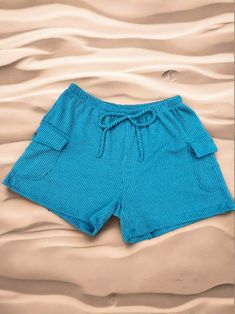 Teal Kick Back Shorts | gussieduponline Fashion Small Business, Women's Western Fashion, Terry Cloth Shorts, Womens Western Fashion, Cloth Shorts, Teal Shorts, Western Boutique, Ribbed Shorts, Cloth Fabric