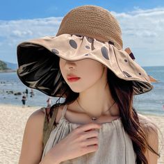 You will find that this baseball cap is a high quality, stylish cap made with high quality materials and is designed to be stylish and comfortable. Beach Supplies, Fisherman's Hat, Stylish Caps, Summer Hats For Women, Polka Dot Design, Travel Beach, Dots Design, Black Women Fashion, Beach Hat