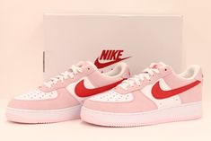 Description Nike Air Force 1 '07 Valentine's Day DD3384-600 Size US 10.0 Sneakers Shoes Condition:NEW All my products are 100% Authentic. Please feel free to contact us if you have any question. Shipping We ship using FedEx, DHL and Japan Post. Payment We usually ship within 10 business days of receiving cleared payment. International Buyers - Please Note: Import duties, taxes and charges are not included in the item price or shipping charges.These charges are the buyer’s responsibility.Please c Heart Shoes Nike, Nike Airforce 1 Preppy, Air Force 1 Size 6, Baby Pink Nike Air Force 1, Nike Shoes Heart, Nike Air Force 1 2022, Nike Air Force 1 Valentines Day 2004, Valentines Day Nike Air Force 1s, Nike Shoes Women Air Force Pink