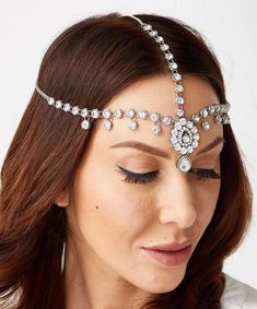 Head Chain Silver Hair Jewelry Boho Wedding Boho Bride Bohemian Jewelry Head Jewelry hair Chain for Beach Wedding Hair Updo, Silver Hair Jewelry, Bridal Hair Bands, Chain Headband, Wedding Bridal Hair, Hair Chain, Bohemian Soul, Hair Chains, Beach Wedding Hair