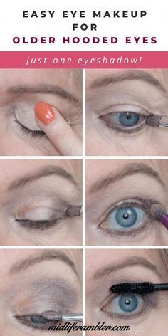 Senior Makeup Older Women, Best Eye Cream For Hooded Eyes, Makeup For Droopy Eyelids, Senior Makeup, Older Eyes, Aging Eyes, Eyeshadow For Hooded Eyes, Drooping Eyelids