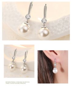 Brand Name: ZDADANItem Weight: 3.20gMain Stone: PearlMetals Type: silverMetal Stamp: 925,SterlingOrigin: CN(Origin)Occasion: WeddingModel Number: ZDEH353Side Stone: NoneEarring Type: Drop EarringsGender: WomenShape\pattern: RoundCertificate Type: GDTCStyle: TRENDYis_customized: NoFine or Fashion: FineSIZE: 32MM*10MMWEIGHT: 3.20gPlace Of Origin: Guangdong ChinaEnvironmental Standard: Alleray free, Lead, Nickel, Cadmium freeFactory: Yes, Support Big Order and Competitive PriceServeice: Support dro Elegant Silver Bridal Earrings With Pearl Charm, Silver Pearl Drop Bridal Earrings For Anniversary, Silver Pearl Bridal Earrings With Elegant Design, Anniversary Silver Bridal Earrings With Pearl Drop, Elegant Silver Dangle Pearl Earrings, Formal Silver Pearl Bridal Earrings, Silver Dangle Pearl Earrings For Anniversary, Silver Dangle Pearl Earrings With Elegant Design, Silver Bridal Earrings With Pearl Charm For Party