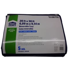 Blue/green all-purpose tarp 20 x 30 ft. Project Source 20-ft x 30-ft Blue Waterproof Standard Polyethylene 5-mil Tarp | CH20X30-L Blue And Green, Blue Green, Green, Blue