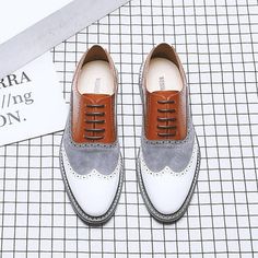 Category:Oxfords; Upper Materials:Faux Leather; Embellishment:Splicing; Season:Spring,Summer; Gender:Men's; Toe Shape:Pointed Toe; Style:Classic,Business,British; Occasion:Party  Evening,Office  Career,Daily; Closure Type:Lace-up; Pattern:Color Block; Shipping Weight:0.860; 2024 Trends:Formal Shoes,Brogue,Dress Shoes,Derby Shoes,Wingtip Shoes; Foot Length:; Size chart date source:Provided by Supplier. Wingtip Shoes, Leather Brogues, Oxford Dress Shoes, Wingtip Oxford, Brogue Shoes, Oxford Dress, Mens Oxfords, Derby Shoes, Spring Shoes