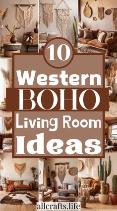 the top ten western boho living room ideas