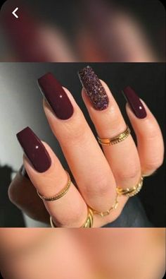 Maroon Acrylic Nails, Wine Nails, Maroon Nails, Elegant Nail, Red Acrylic Nails, Design Nails, Acrylic Nails Coffin Short, Beauty Design